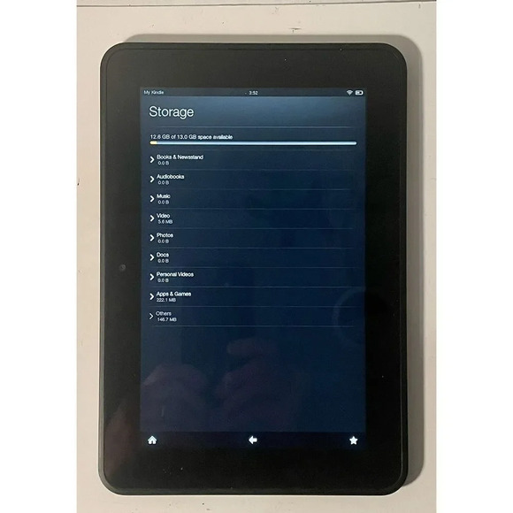 Amazon Kindle Fire Black eBook Reader - Picture 2 of 4